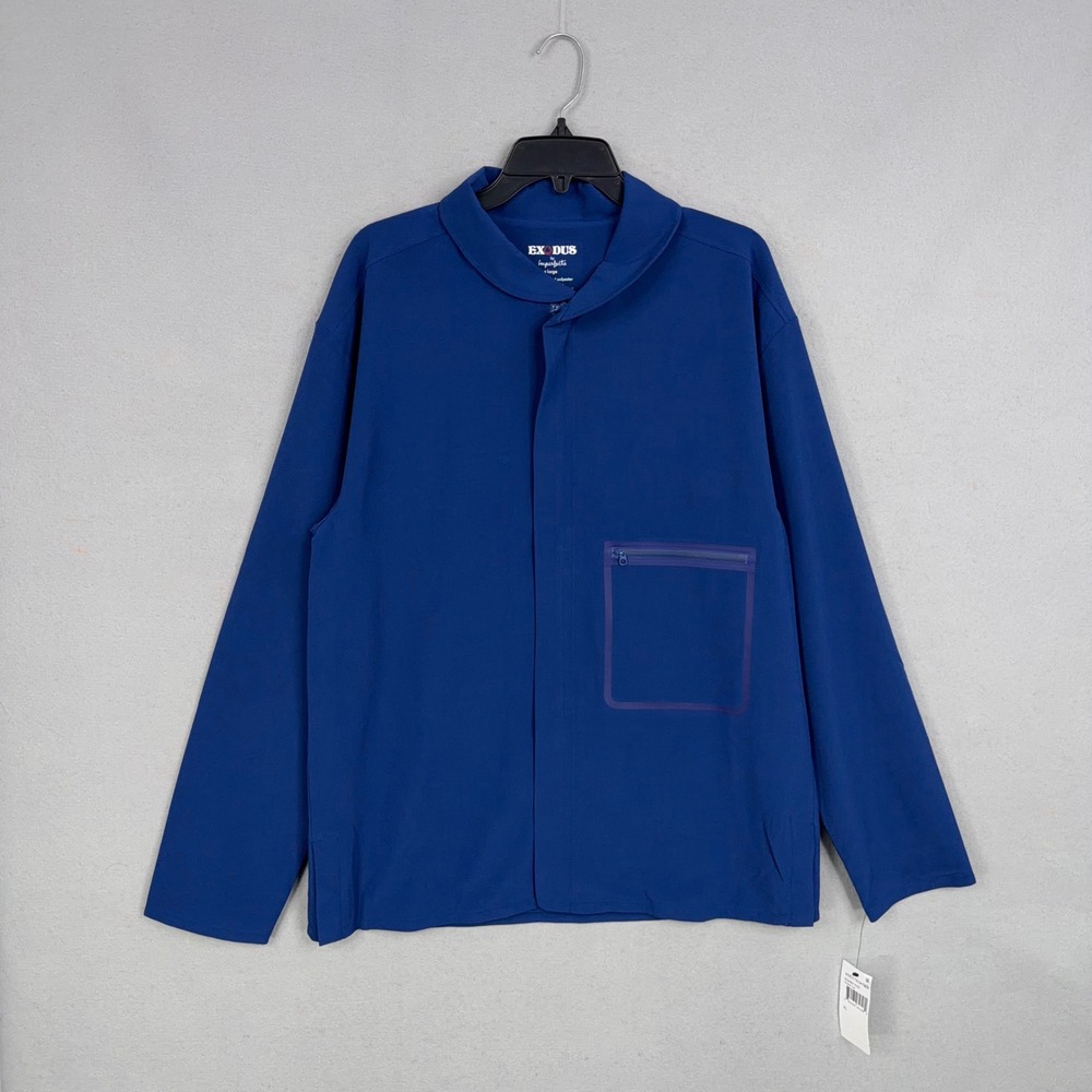 Exodus by Imperfects Pullover Mens XL Shepherds Blue Quarter Zip Tech Shirt NWT